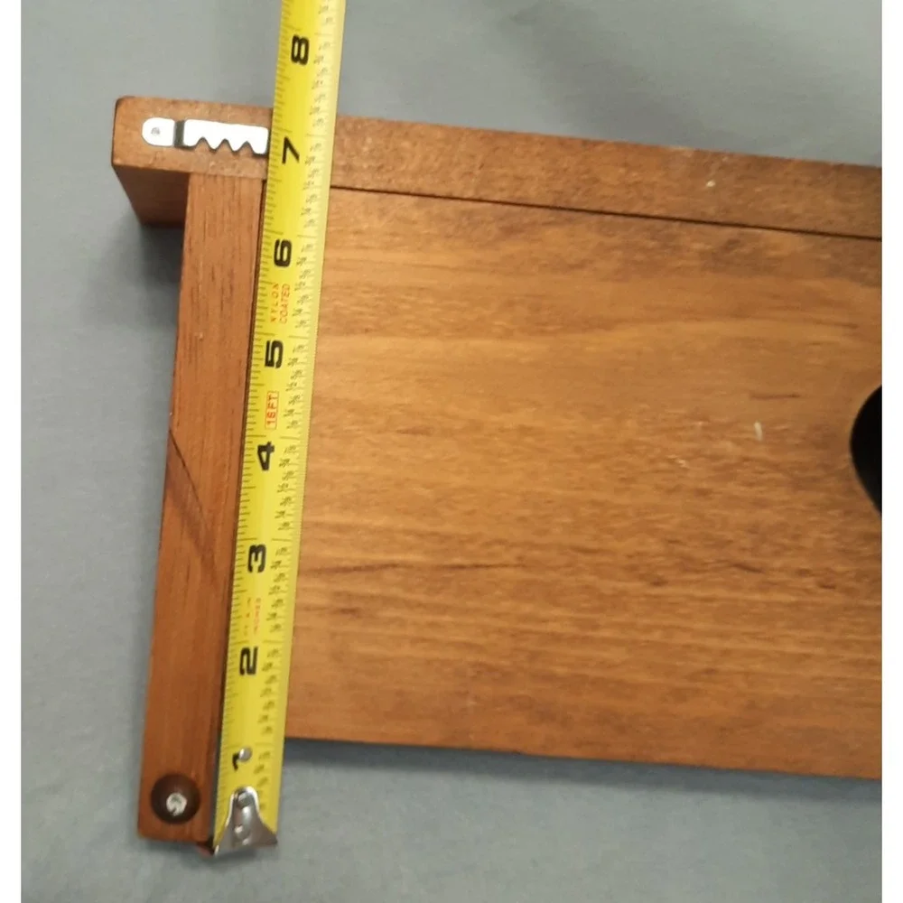 Vintage Wooden Wall Shelf Heart Cutout 2 Pegs Cottagecore Country Farmhouse 18